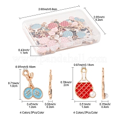 40шт 8 стиля подвески из сплава с эмалью ENAM-FS0002-54