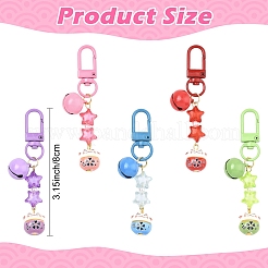 5 шт. подвесных украшений из фарфора&nbsp;HJEW-YW00310