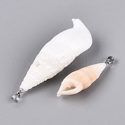 Gros pendentifs coquille spirale&nbsp;SHEL-Q029-14P