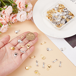 60 комплект 2-х цветных латунных застежек для брюк KK-CP0001-06