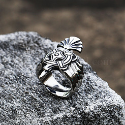 Retro 304 Edelstahl Fingerringe&nbsp;FS-WG0E659-06