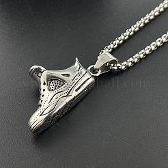 Стильная подвеска в виде спортивной кроссовки из нержавеющей стали 304 FU9315