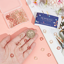 60шт 2 цвета сплава эмаль подвески&nbsp;ENAM-SC0005-22