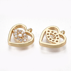 Латунные микро проложить кубического циркония подвески&nbsp;KK-T038-384G