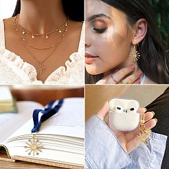 24 шт. 6-цветные стеклянные подвески с имитацией кошачьего глаза&nbsp;FIND-TA0002-83