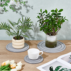 3 Stück 3 Arten Kieselgur Blumentopf-Pads&nbsp;DIY-OC0014-84A