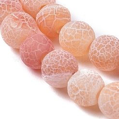 Естественные выветрившиеся агатовые бусины&nbsp;LS-G-L534-07-6mm