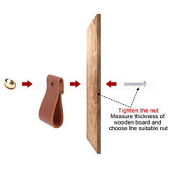 Кожаная ручка DIY-Wh0128-21A