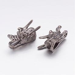 Европейские сплавочные бусины тибетского стиля  PALLOY-F185-02B