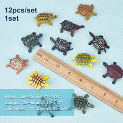 1 набор пластиковых фигурок морских черепах для украшения витрины DJEW-GA0001-48
