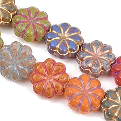 Perles en verre peintes&nbsp;X-GLAA-F133-07B