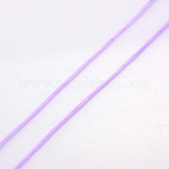 フラット弾性クリスタルストリング  弾性ビーズ糸  ストレッチブレスレット作り用  ライラック  0.5mm  約328.08ヤード（300m）/ロール&nbsp;EW-J001-0.5mm-06
