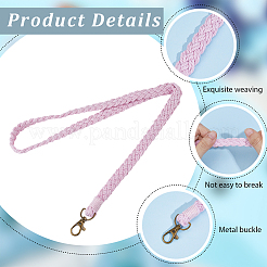 2 Stück Polyester-Ausweis-Handy-Lanyard&nbsp;AJEW-CY0002-20B