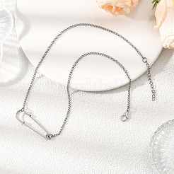 Кулон в виде железного килта с булавкой&nbsp;NJEW-JN05679