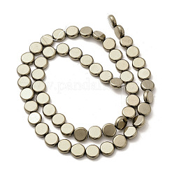 Гальванические нити из синтетических немагнитных гематитовых бусин G-L613-L01-01C