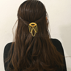Barrettes à cheveux en laiton micro-pavé de zircone cubique&nbsp;FR3076
