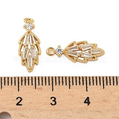 Латунные микро проложить кубического циркония подвески KK-S531-14G-D