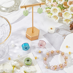 4 рулон 4-х цветных полиэстеровых ниток со специальным покрытием для бисера OCOR-SC0001-08C