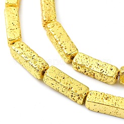 Гальванические бусины из натуральной лавы&nbsp;G-I360-K03-01