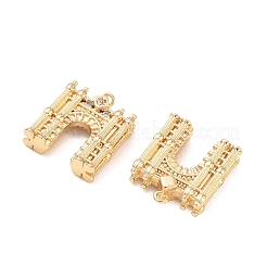 Pendenti in zirconi cubici trasparenti in micro pavè di ottone&nbsp;KK-K351-71G