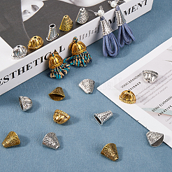 48 шт. 6 стиля тибетских бусин из сплава&nbsp;FIND-SP0001-61