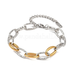 Браслеты-цепочки из нержавеющей стали 304 для женщин&nbsp;BJEW-K279-02GP