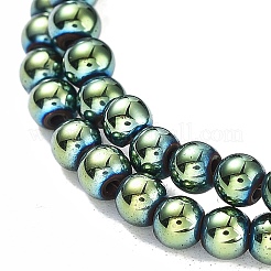 Синтетические магнитные гематит бусины пряди G-P545-K01-01E