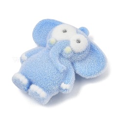 Silikonanhänger mit Tiermotiven aus beflocktem Material&nbsp;SIL-C012-03B
