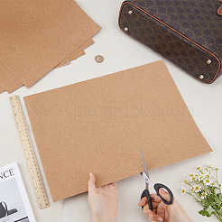 バッグや財布用の混合レザー手工芸ライナーロール  長方形  淡い茶色  422x297x0.4mm&nbsp;DIY-WH0622-756A