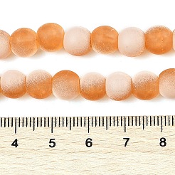 Perles de verre givrées craquelées&nbsp;X1-GLAA-U001-6mm-M10