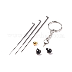 Kit de feutrage à l'aiguille porte-clés chat&nbsp;DIY-P062-04