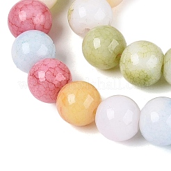 Brins de perles de verre teintées à effet ombré opaque&nbsp;GLAA-Q106-04A-M01