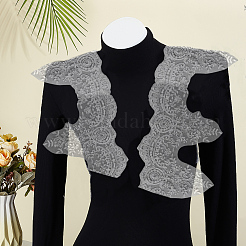 5 ярд блестящей вышитой цветочной отделки из полиэстерового кружева&nbsp;SRIB-PH0001-75