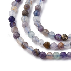 Природного флюорита бисер нитей&nbsp;LS-G-RM2025-A05-3mm