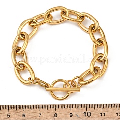 Браслеты-цепочки из нержавеющей стали 304 для женщин&nbsp;BJEW-C129-08B-G