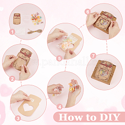 Valentinskarte aus Papier&nbsp;DIY-WH0504-901