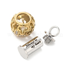 Подвески для праха в виде урны из нержавеющей стали 304 со стразами&nbsp;LS-STAS-Q327-01