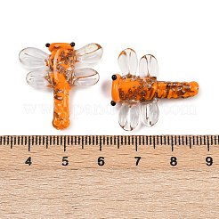 Прозрачные бусины лэмпворк&nbsp;FOIL-I017-01