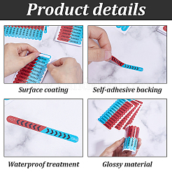 30 лист ПВХ водонепроницаемых наклеек&nbsp;AJEW-GA0008-89