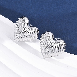 Латунь серьги EJEW-Q015-18P