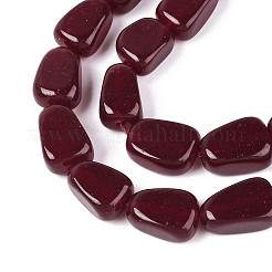 Бусины из натурального белого нефрита G-N354-02A-02