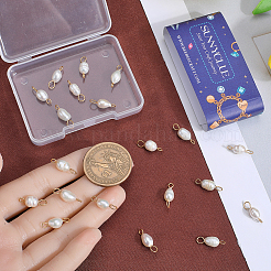 Подвески-коннекторы для картофеля с натуральным культивированным пресноводным жемчугом PALLOY-SC00014