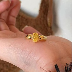 Женские перстни из латуни с фианитами&nbsp;FS-WG7ACD5-01