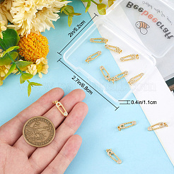 Латунные 14шт микропаве кубические циркониевые подвески ZIRC-BBC0001-60