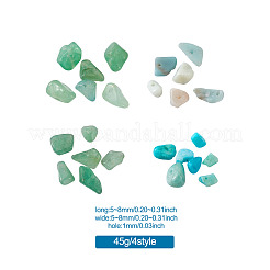 Бусины из натурального зеленого авантюрина и амазонита G-TA0001-20