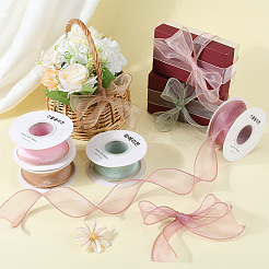 4 рулон ленты из полиэстеровой органзы 4 цветов&nbsp;PAAG-CY0001-03A