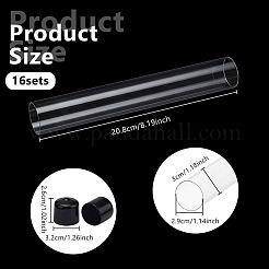 Tubes de stockage de billes en plastique PC transparent&nbsp;AJEW-WH0596-947F