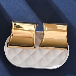 Серьги-гвоздики из нержавеющей стали 304 в форме буквы С для женщин EJEW-A131-01A-G