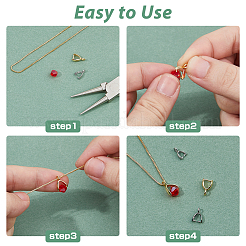 90 шт. 6-х стильная стойка с покрытием из латуни для ледоруба с зажимными скобами&nbsp;KK-DC0004-41