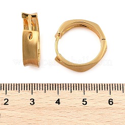 Латунь обруч серьги для женщин&nbsp;EJEW-U055-07G